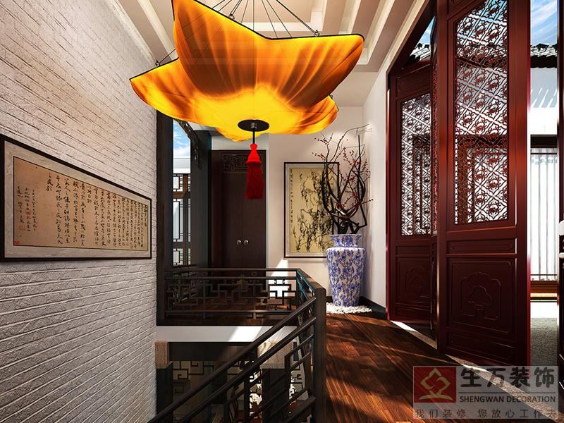楼梯过道的处理，创造出了室内室外的空间对流